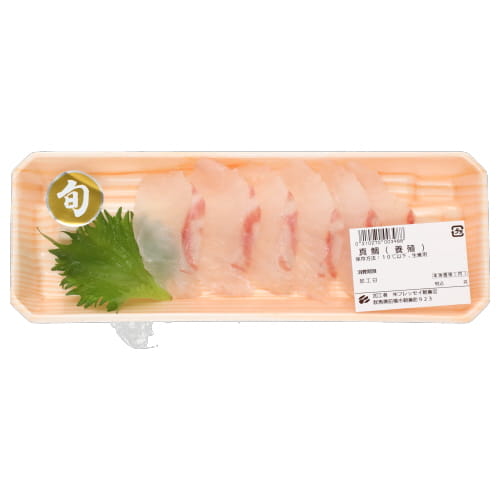 愛媛県産他国内産　真鯛（養殖）スライス ６切（つま無し）
