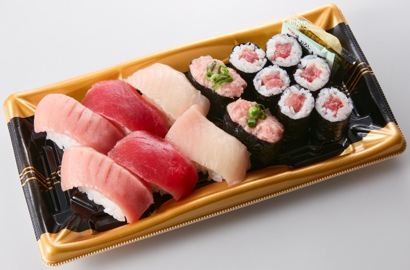 ５種のまぐろづくしにぎり寿司（冷蔵配送となります。しゃりが多少固くなる可能性あり）