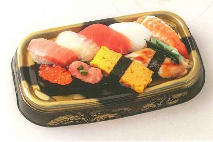 上にぎり寿司９貫（本鮪中とろ入り）（冷蔵配送となります。しゃりが多少固くなる可能性あり）