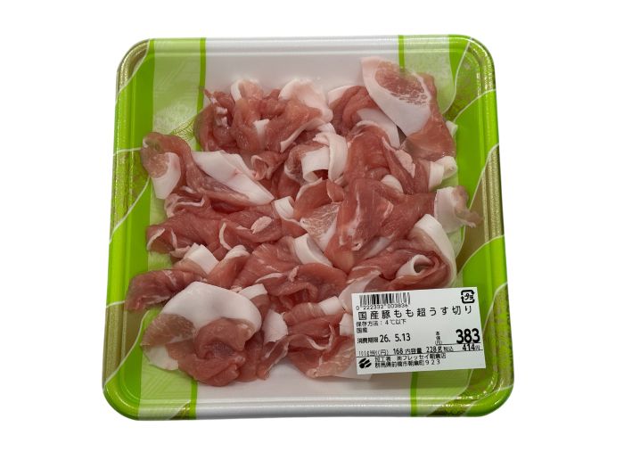 国産豚　もも超うす切り　200g