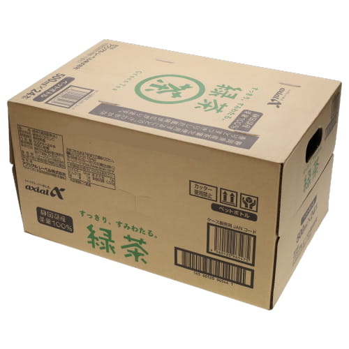 アクシアル　緑茶角ペット　５００ｍｌ＊２４
