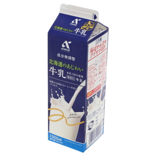 アクシアル　牧場のあじわい牛乳　１０００ｍｌ
