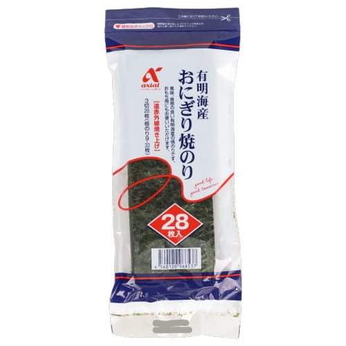 アクシアル　有明海産おにぎり焼のり　３切２８枚