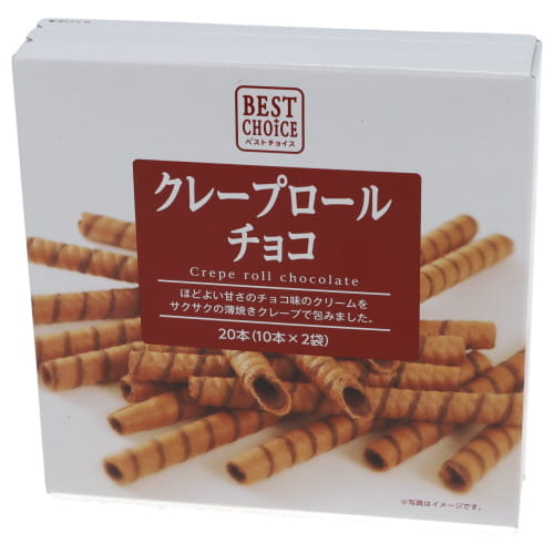 クリート　ＢＣクレープロールチョコ　２０本