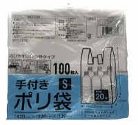 クラフトマン　手付きポリ袋Ｓ　１００枚入