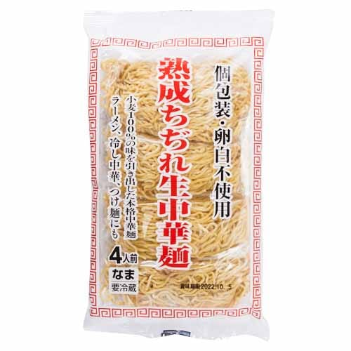 埼玉物産　熟成ちぢれ生中華麺　４食