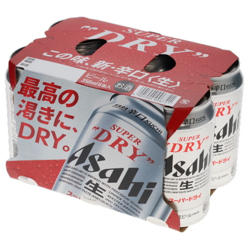 アサヒ　スーパードライ　３５０ｍｌ＊６缶