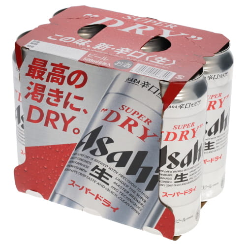 アサヒ　スーパードライ　５００ＭＬ＊６缶