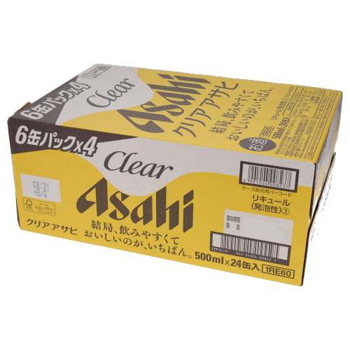アサヒ　クリアアサヒ　５００ｍｌ（１ケース）