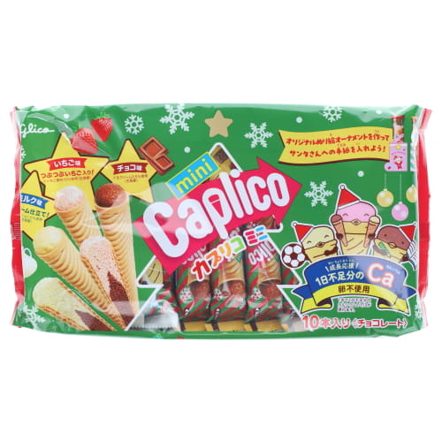 グリコ　カプリコミニ大袋＜クリスマス＞　１０本
