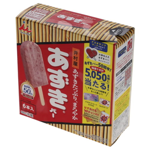 井村屋　ＢＯＸあずきバー　６本入