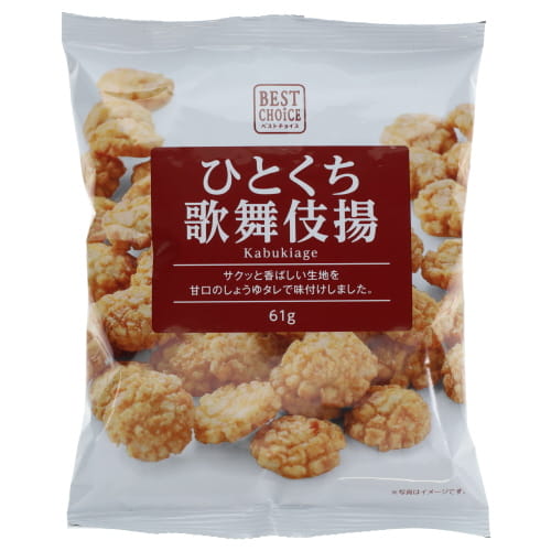 クリート　ＢＣひとくち歌舞伎揚　６１ｇ