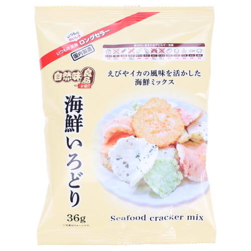 イケダヤ製菓　自然味良品海鮮いろどり　３６ｇ