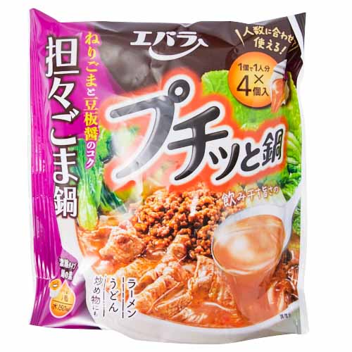 エバラ　プチッと鍋担々ごま鍋　４個入