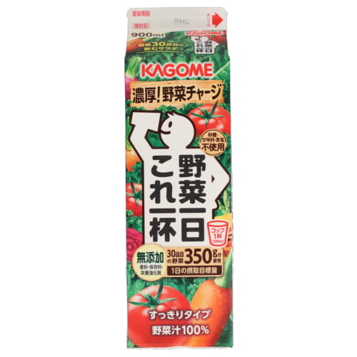 カゴメ　野菜一日これ一杯　ホームパック　９００ｍｌ