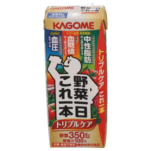 カゴメ　野菜一日これ一本トリプルケア　２００ｍｌ
