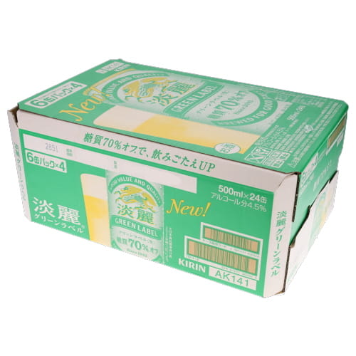 キリン　淡麗生グリーンラベル　５００ｍｌ（１ケース）
