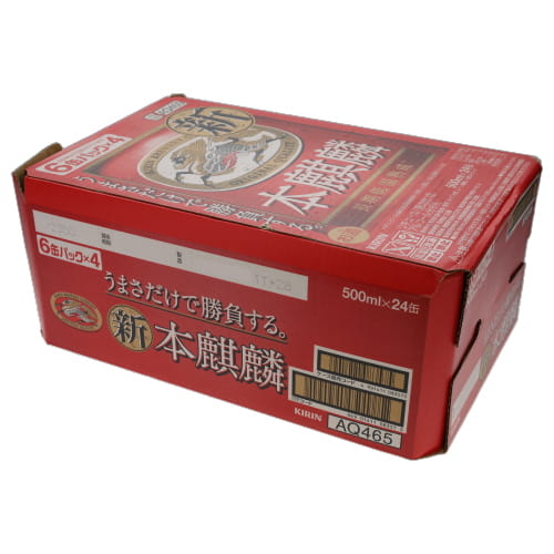 キリン　本麒麟　５００ｍｌ６缶*4　（1ケース）