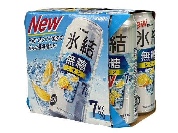 キリン　氷結無糖レモン７％　５００ｍｌ６缶