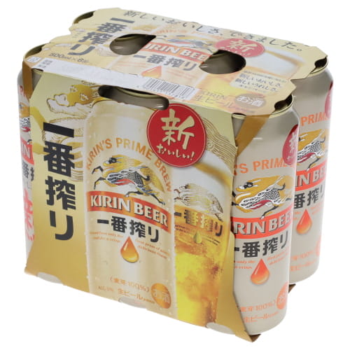 キリン　一番搾り　５００ｍｌ＊６缶