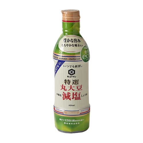 キッコーマン　特選丸大豆減塩しょうゆ　４５０ｍｌ