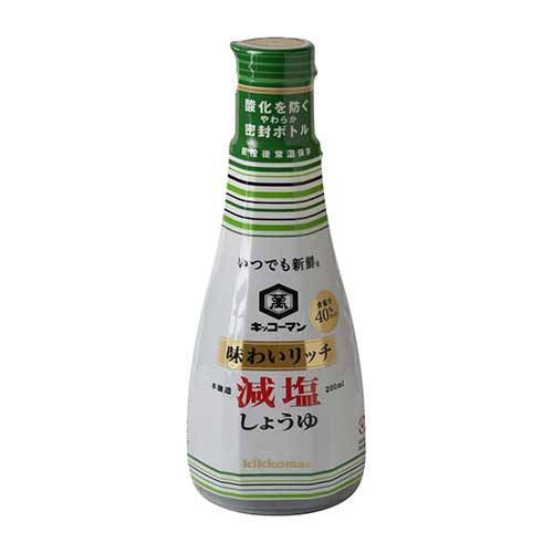 キッコーマン　味わいリッチ減塩　２００ｍｌ