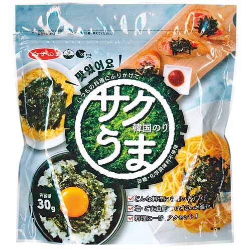 白子　サクうま韓国のり　３０ｇ