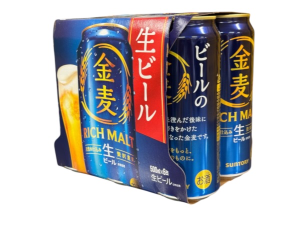 サントリー　金麦　生　５００ｍｌ×６