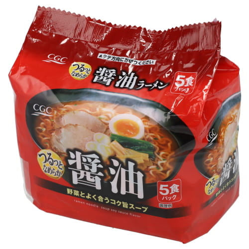 ＣＧＣ　醤油ラーメン　５食パック