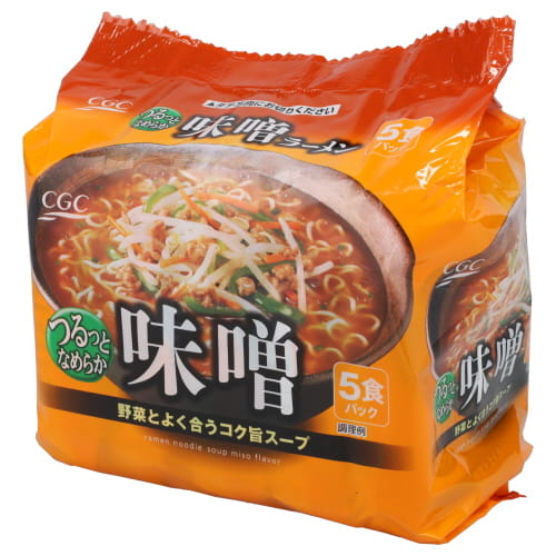 ＣＧＣ　味噌ラーメン　５食パック
