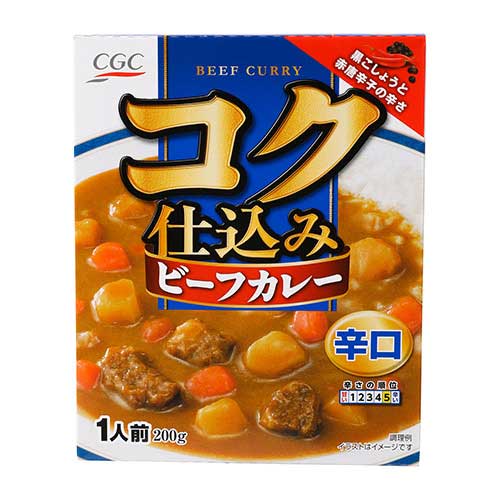 ＣＧＣ　コク仕込みビーフカレー辛口　２００ｇ【レトルト】