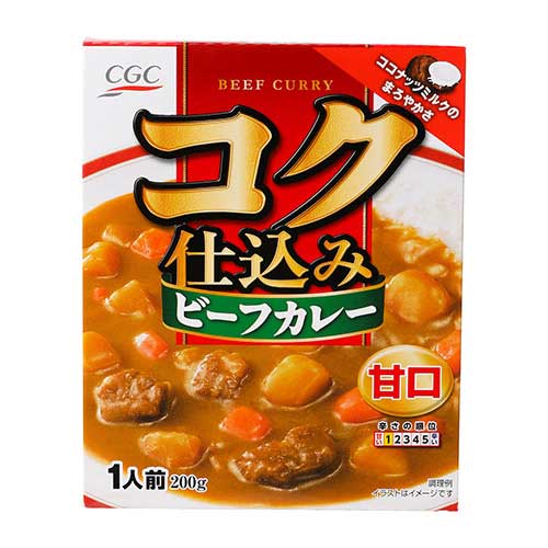 ＣＧＣ　コク仕込みビーフカレー甘口　２００ｇ【レトルト】