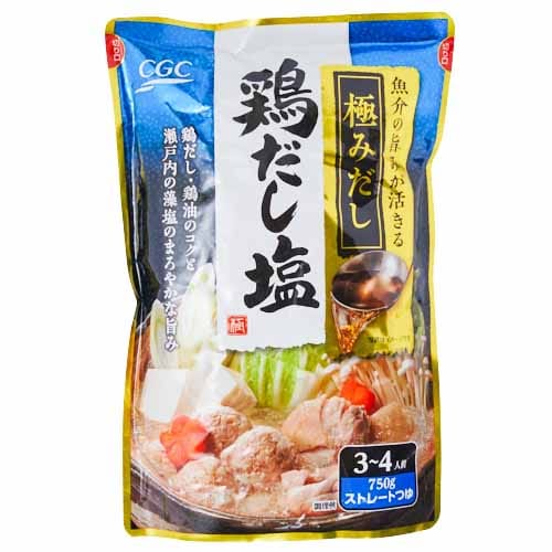 ＣＧＣ　極みだし鍋つゆ鶏だし塩　７５０ｇ