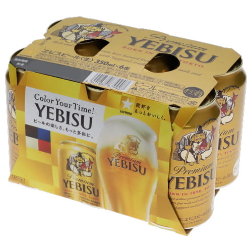 サッポロ　エビス・ビール　３５０ｍｌ×６