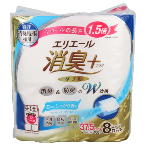 大王　エリエール消臭＋コンパクト３７．５　８ＲＷ