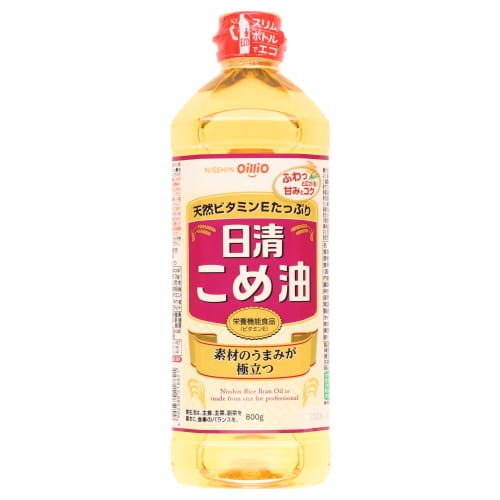 日清オイリオ　こめ油ＰＥＴ　８００ｇ