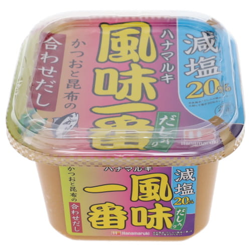 ハナマルキ　だし入り風味一番減塩　６５０ｇ