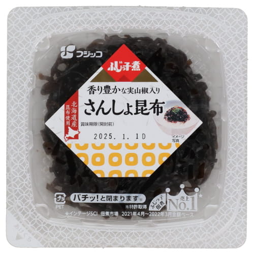 フジッコ　ふじっ子煮さんしょ昆布カップ　７４ｇ