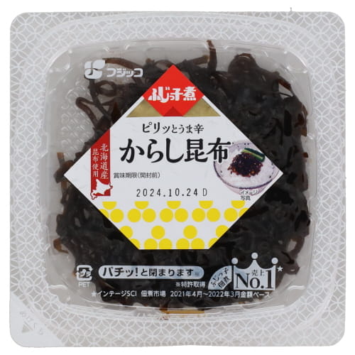 フジッコ　ふじっ子煮からし昆布カップ　７４ｇ