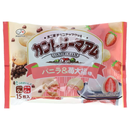 不二家　カントリーマウムバニラ＆苺大福味　１５枚