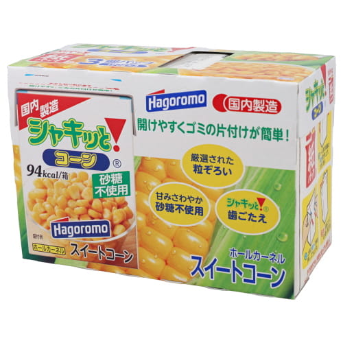 はごろも　シャキッとコーン紙パック３個パック