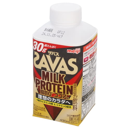 明治　ザバスミルク脂肪０ココア味　４３０ｍｌ　　(期限は配送日を含め最低６日）