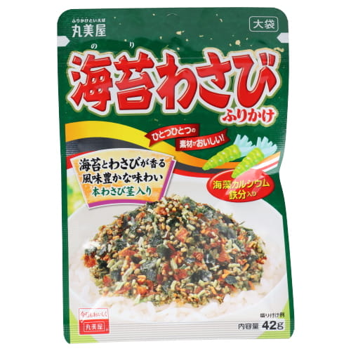 丸美屋　海苔わさびふりかけ大袋　４２ｇ