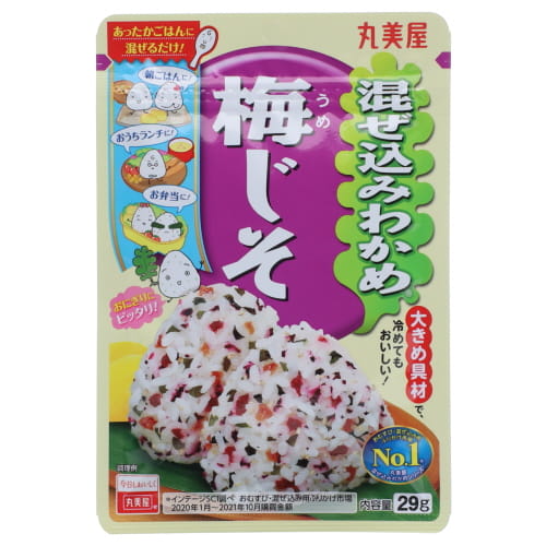丸美屋　混ぜ込みわかめ　梅じそ　２９ｇ