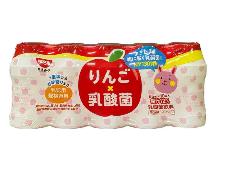 日清ヨーク　りんご乳酸菌　６５ｍｌ×１０