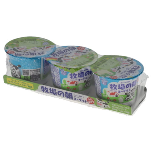 雪印メグミルク　牧場の朝ヨーグルト　７０ｇ×３